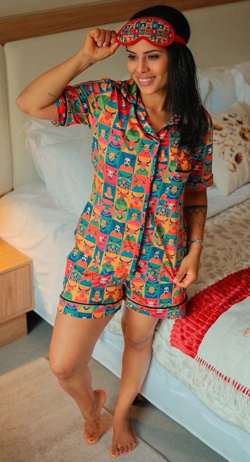 Pijama Americano Mascarados