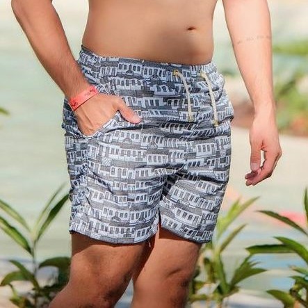 Shorts Casarões Tectel